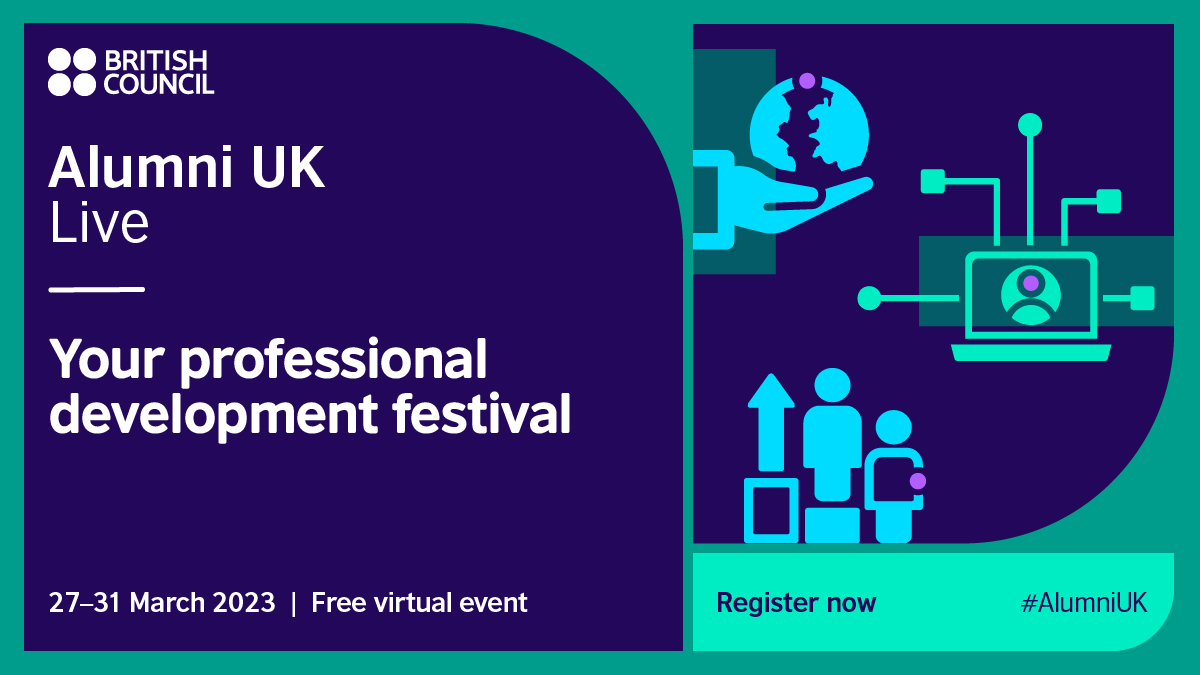 Proud to support <a href="/BritishCouncil/">British Council</a> global #AlumniUK Live festival this week, enhancing our relationships with international 🇬🇧 alumni, and inspiring the next generation of professionals tackling global issues and challenges: britishcouncil.org/alumni-live