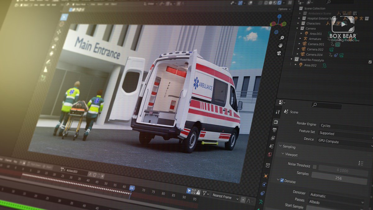 BoxBear's tweet image. #TimelineTuesday - a scene from an in-development 3D animation using Blender and mixed frame-rate to differentiate foreground and background action. Really coming together! 

#ModeOfAction #PatientJourney #PatientStory #3DAnimation  #Blender #RTX4090 #BoxBear #EvolvingMedia