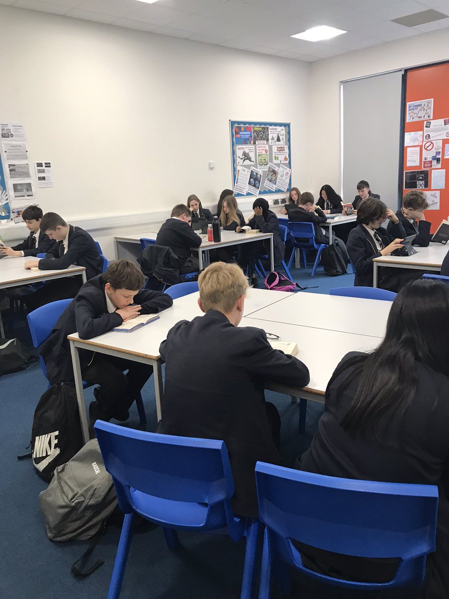 I always enjoy my year 8 reading lesson on a Tuesday morning. Special mention to Arusha and Vivian who are on their third book in a week!