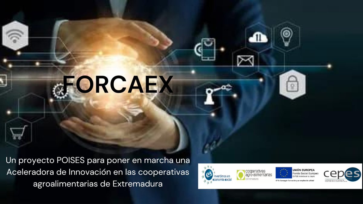 CooperativasExt's tweet photo. 🔝@CooperativasExt lleva a cabo un Programa de Aceleración de la Innovación en cooperativas agroalimentarias de Extremadura
📢A través de su proyecto #FORCAEX con @CEPES2 y Fondo Social Europeo
#POISES #POISESCEPESFSE #CEPESFSE
https://t.co/HnGgFc2ONL https://t.co/snZxUII3UZ