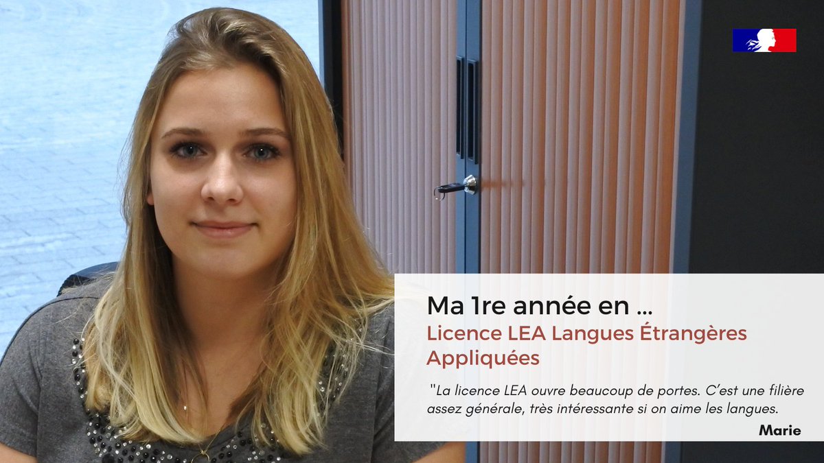 Onisep (@onisep) on Twitter photo #PAROLESDEJEUNES ➡️𝗠𝗮 𝟭𝗿𝗲 𝗮𝗻𝗻𝗲́𝗲 𝗲𝗻 𝐋𝐢𝐜𝐞𝐧𝐜𝐞 𝐋𝐄𝐀 𝐋𝐚𝐧𝐠𝐮𝐞𝐬 𝐄𝐭𝐫𝐚𝐧𝐠𝐞̀𝐫𝐞𝐬 𝐀𝐩𝐩𝐥𝐢𝐪𝐮𝐞́𝐞𝐬 👩Marie revient sur sa 1re année licence <a href="/univ_lille/">Université de Lille</a> qui s'est avérée pleine de bonnes surprises
🔎Son portrait 👉bit.ly/40ESKwb
#parcoursup #PAROLESDEJEUNES ➡️𝗠𝗮 𝟭𝗿𝗲 𝗮𝗻𝗻𝗲́𝗲 𝗲𝗻 𝐋𝐢𝐜𝐞𝐧𝐜𝐞 𝐋𝐄𝐀 𝐋𝐚𝐧𝐠𝐮𝐞𝐬 𝐄𝐭𝐫𝐚𝐧𝐠𝐞̀𝐫𝐞𝐬 𝐀𝐩𝐩𝐥𝐢𝐪𝐮𝐞́𝐞𝐬 👩Marie revient sur sa 1re année licence <a href="/univ_lille/">Université de Lille</a> qui s'est avérée pleine de bonnes surprises
🔎Son portrait 👉bit.ly/40ESKwb
#parcoursup