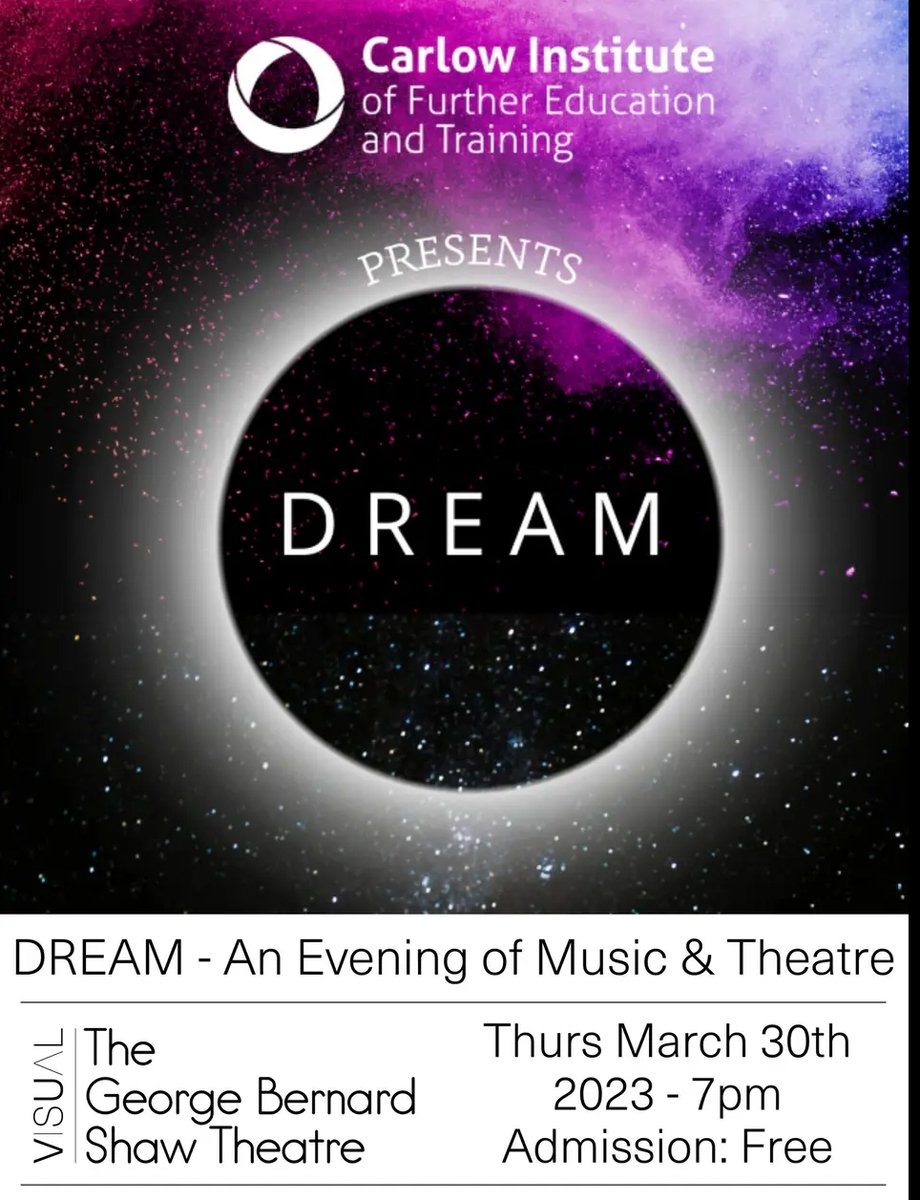 carlowinstitute's tweet photo. Congratulations to #MusicPerformance students  Rachel &amp; Sophia who appeared with Eimear Ní Bhraonaín on @kclr96fm to promote "Dream" which takes place in @VisualCarlow, Thursday 28th @ 7pm
https://t.co/Xs608jLrxk (interview 75mins in)
@KCETB_FET @ThisisFet @SOLASFET @Carlow_Co_Co https://t.co/JBDVF0NhDh