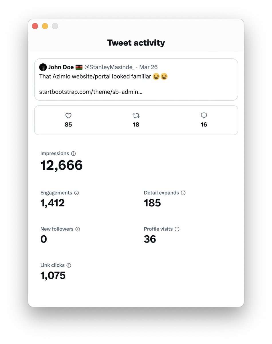 John Doe tweet media