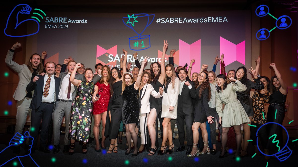 AxiCom arrived suited and booted to the 2023 @PRovoke Sabre EMEA awards. And didn't return empty-handed! Our work with @kantar, creating a cultural moment using streaming data, won the Professional Service Firms category. Congrats to everyone involved! #SABREAwardsEMEA