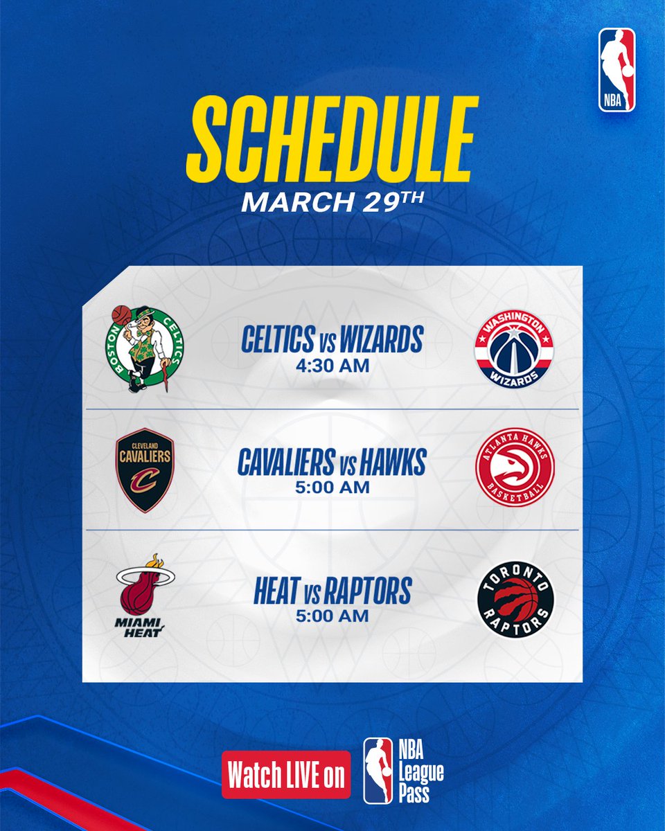 NBA India on Twitter "6⃣ actionpacked games come your way tomorrow