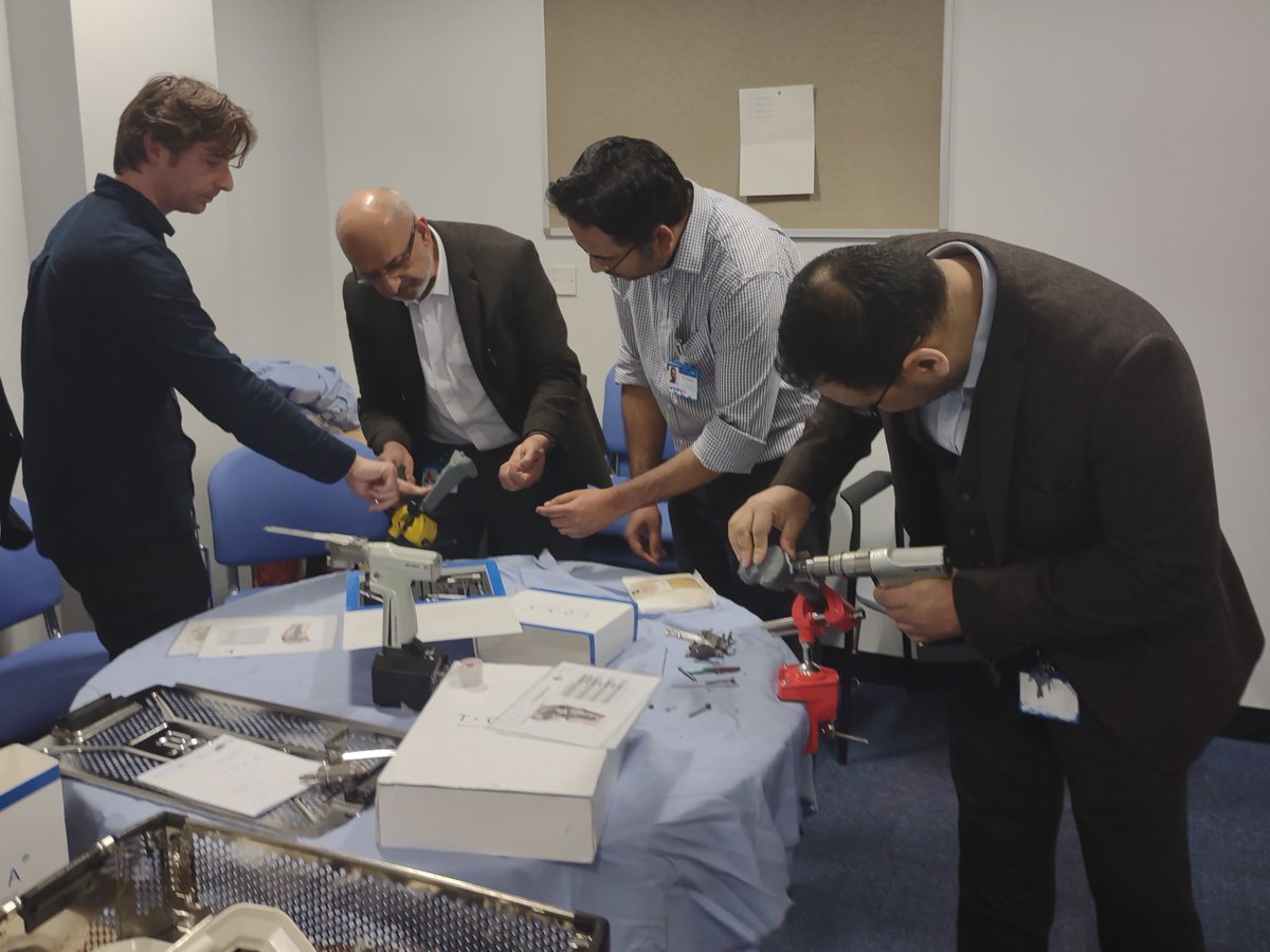 TOKA training was completed with Walsall Heathcare on March 23rd. Here are the team busy learning with the TOKA HTO plate.