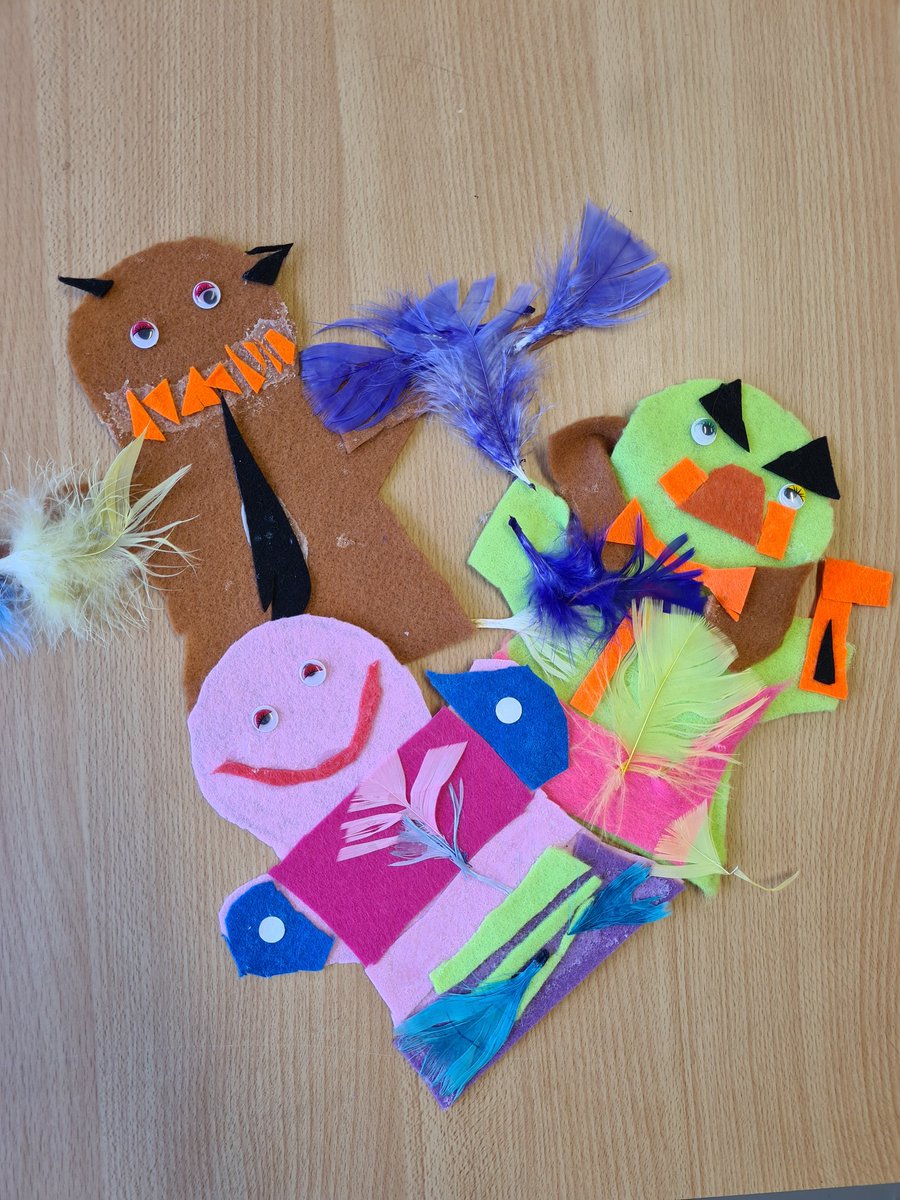 Our puppets are coming along nicely! #PrimaryArt @kapowprimary #LoveLearning