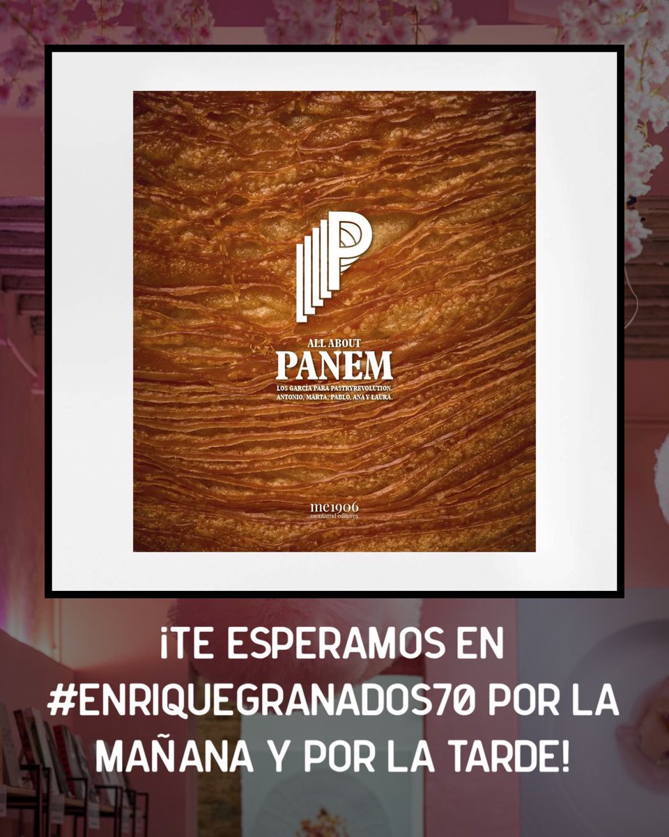 Lo que nos gusta anunciar una firma de ejemplares 💖💖💖
~
¡Está pedazo de obra de <a href="/Panem_madrid/">PANEM</a> ya casi está aquí! Y pasarán el lunes 3 de abril con nosotros, en #EnriqueGranados70, por la mañana y por la tarde.
¡Te esperamos con mil ilusiones! 💕
~
libreriagastronomica.com/products/772