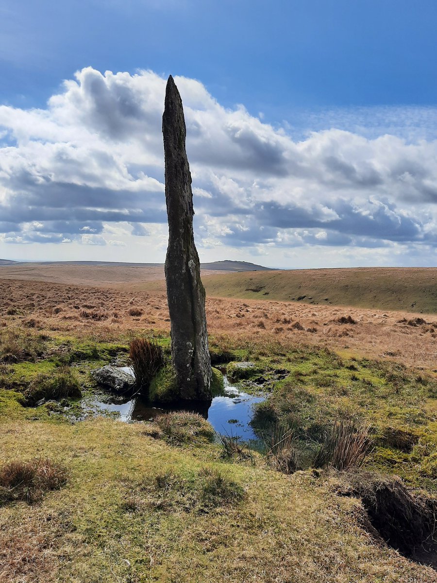 Beardown Man on Dartmoor yesterday.  11ft tall and no one knows why 🤣 #Dartmoor #lovedartmoor #visitdartmoor #dartmoornationalpark #lovedevon #lovehiking #andrelax #goodforthesoul