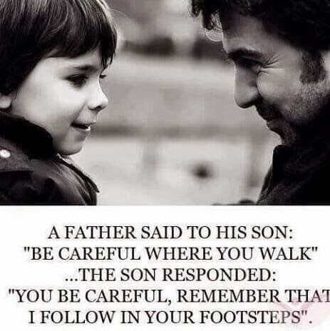 Ligzdina's tweet image. #Tēvs savam dēlam: esi uzmanīgs, kur Tu ej.
#Dēls: esi uzmanīgs, es eju pa Tavām pēdām.