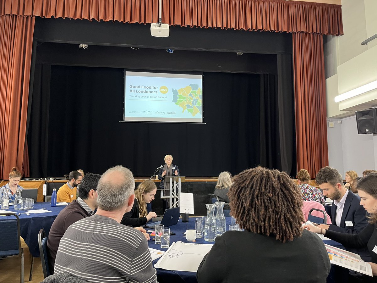Very excited to be <a href="/UKSustain/">Sustain</a> Good Food for all Londoners event representing the <a href="/IslingtonFoodP/">Islington Food Partnership</a> this morning