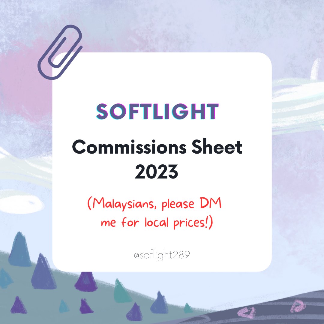 softlight289's tweet photo. Hi hi!!
Wowow I finally have my comms open! I'm open to 5 slots at a time! My style is flexible so just hit me a DM and sum good ol' references!

More details under the thread OR you can check out this page: https://t.co/APaSThfTfB https://t.co/TbzgiaZ0xf