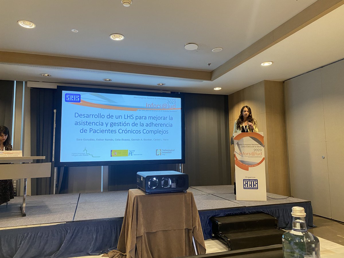 Sara Gonzalez de <a href="/GiThuvr/">GiTHUVR</a> presentó la #ontologia final del subproyecto de <a href="/HospitalUVRocio/">Hospital Universitario Virgen del Rocío</a> de #SmartPITeS en #inforsalud #inforsalud2023 <a href="/protegeproject/">Protégé Project</a> <a href="/bioportal/">NCBO BioPortal</a>