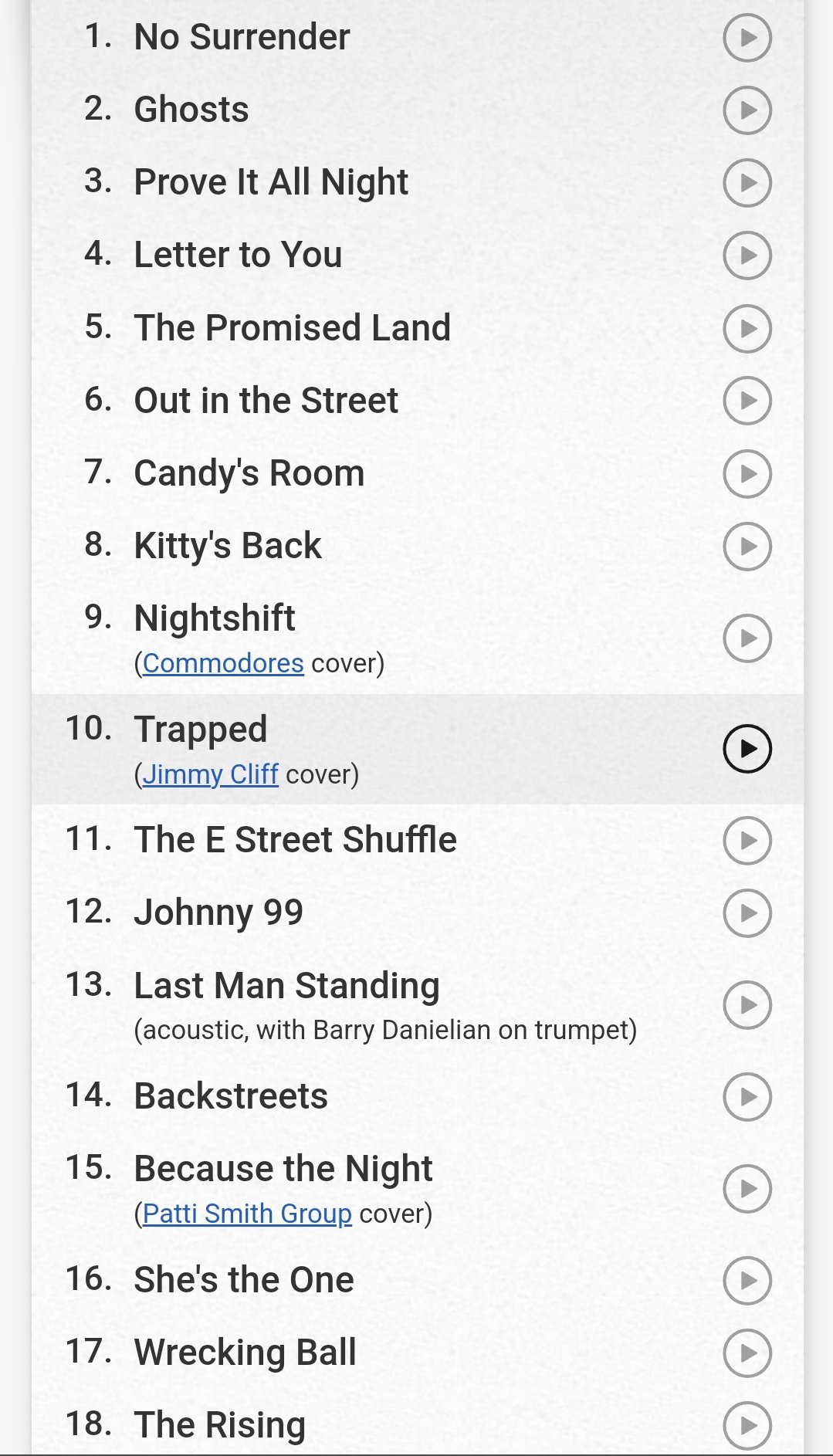 Bruce Springsteen's Tour News on Twitter "The Setlist from the concert in Washington DC, March
