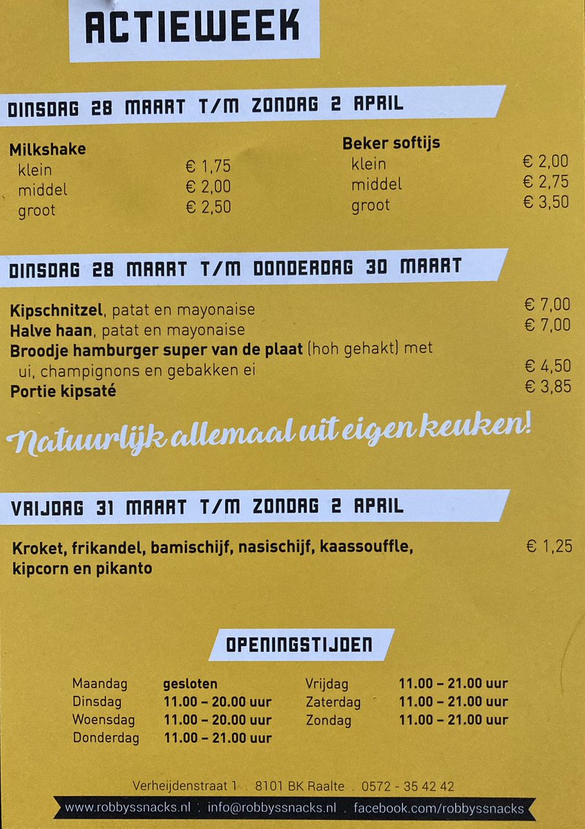 robbyssnacks's tweet photo. 30 jaar geleden alweer dat we zaak zijn begonnen.

Alle gasten bedankt voor de trouwe komst en vertrouwen in ons!

En natuurlijk ons team nu en door de jaren heen bedankt voor jullie inzet en gezelligheid!

Alle leveranciers bedankt voor de fijne samenwerking afgelopen jaren. https://t.co/0yleR2pMPr