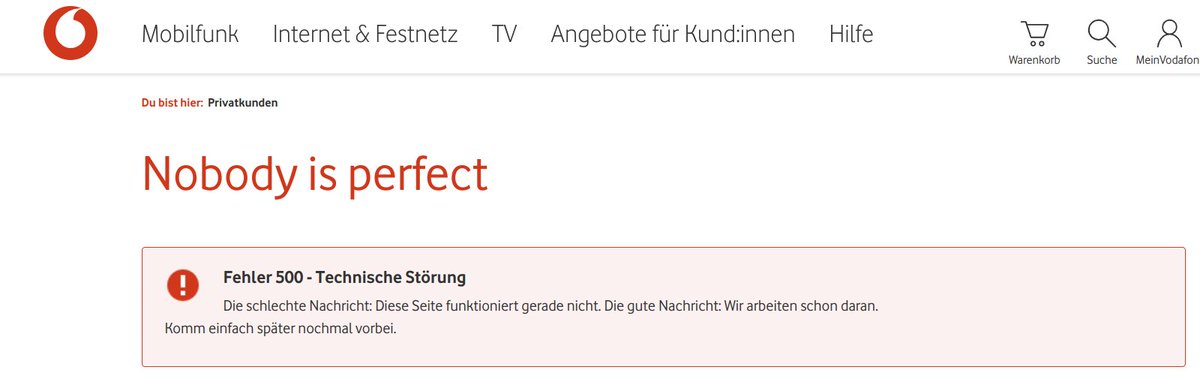 MyChaOS87's tweet photo. @vodafone_de callya-registration funktioniert nicht. Gibt es da ein ETA. Da will man spontan CallYa Black weil Festnetz tot... und dann das...
So langsam glaub ich alle ISPs verschwören sich gegen mich... https://t.co/UYIO6wlm25