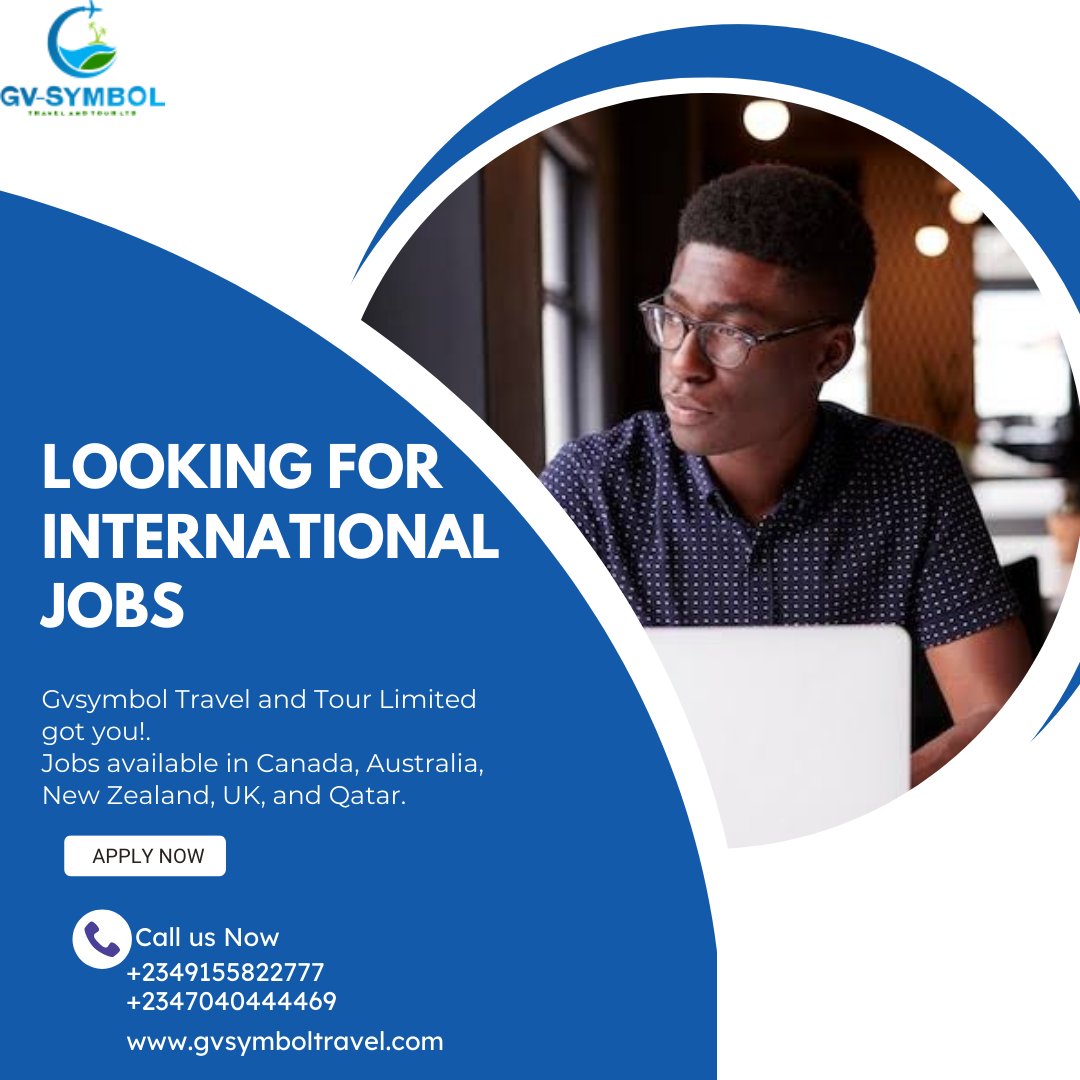 SymbolGv's tweet photo. Gvsymbol Travel and Tour Limited is here for you.
we secure international Jobs in the following countries.
contact us

#TimelessAlbum Doyin #RedmiNote12Series Oyedepo Yansh #ODUMODU Pere Mr. Peter Obi Bola Ahmed Tinubu MLLE Twitter NG https://t.co/WQyysooXcn