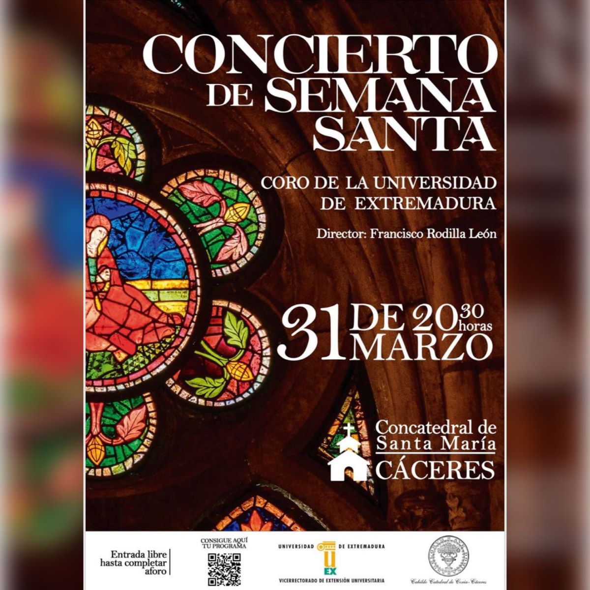 Concierto de Semana Santa -  <a href="/ConcatedralCC/">Concatedral Cáceres</a>  diocesiscoriacaceres.es/events/concier…