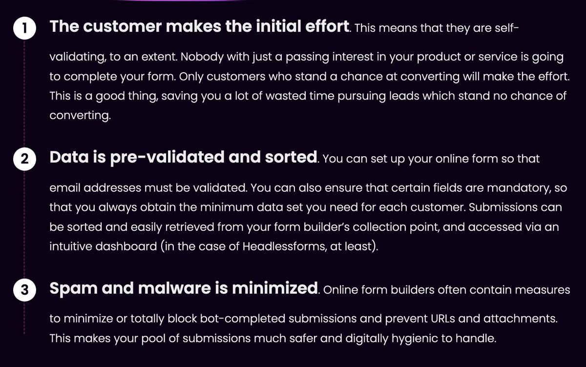 headlessforms's tweet image. 2. Advantages to Using an #OnlineFormBuilder