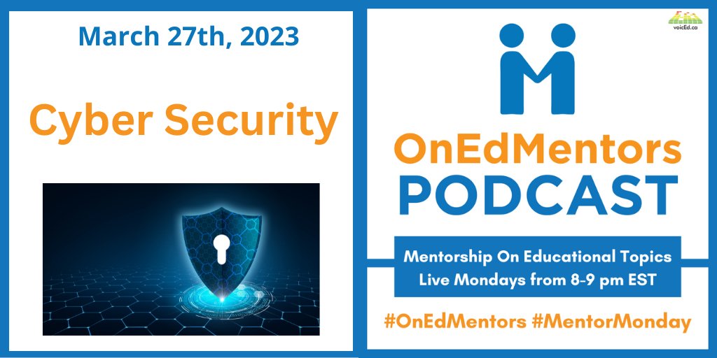 📢It's #CyberDay📢 Last night's informative episode of #OnEdMentors features a panel of <a href="/tk1ng/">Timothy King 🖥️🏍️🛠️🎨 📷</a> <a href="/pauldavisSNS/">Pᴀᴜʟ Dᴀᴠɪs #ᴏɴʟɪɴᴇsᴀғᴇᴛʏ #privacy</a> <a href="/C1audiu/">Claudiu Popa</a> and Louise Turner sharing insights about #Cybersecurity. Have a listen and share with your faculty of education, students, or colleagues. voiced.ca/podcast_episod…