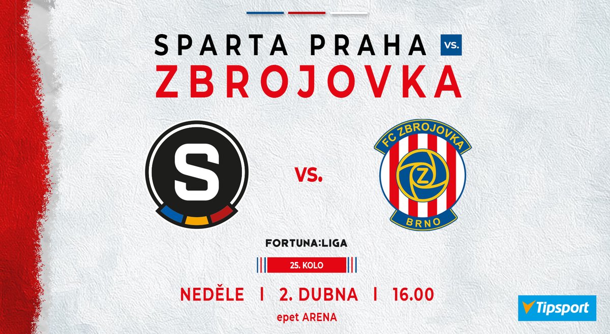 FCZbrojovkaBrno's tweet photo. ℹ️ Reprezentační pauza pomalu končí a v neděli nás čeká utkání na Spartě!
🎟️ Vstupenky do sektoru hostů je možné kupovat zde ▶️ https://t.co/6gjPrF4Vxt
#SPABRN https://t.co/FQrvQu9ziD