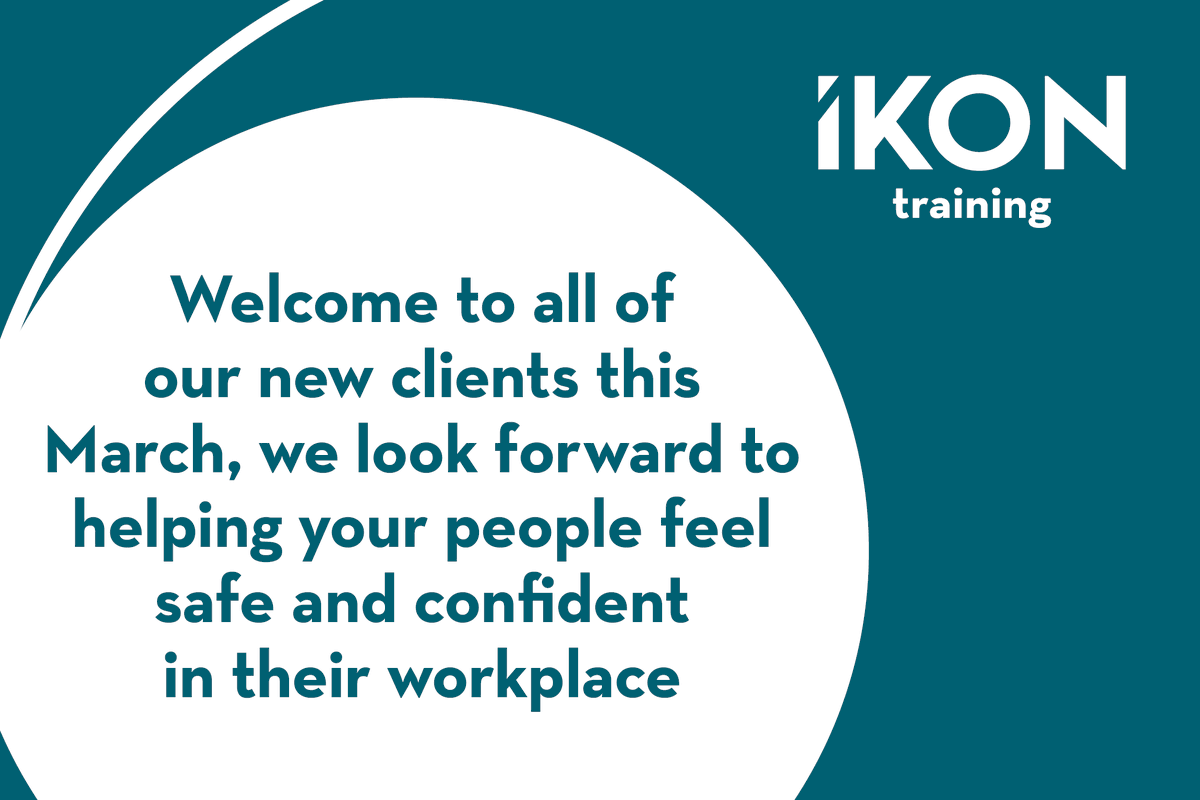 A big welcome to our 3 new & returning clients in March! We're so happy you have called upon IKON's expert knowledge to help your staff feel safe & confident. If you would like to find out more about how we can help, visit: ikontraining.co.uk #NewClients #IKONTraining #2023
