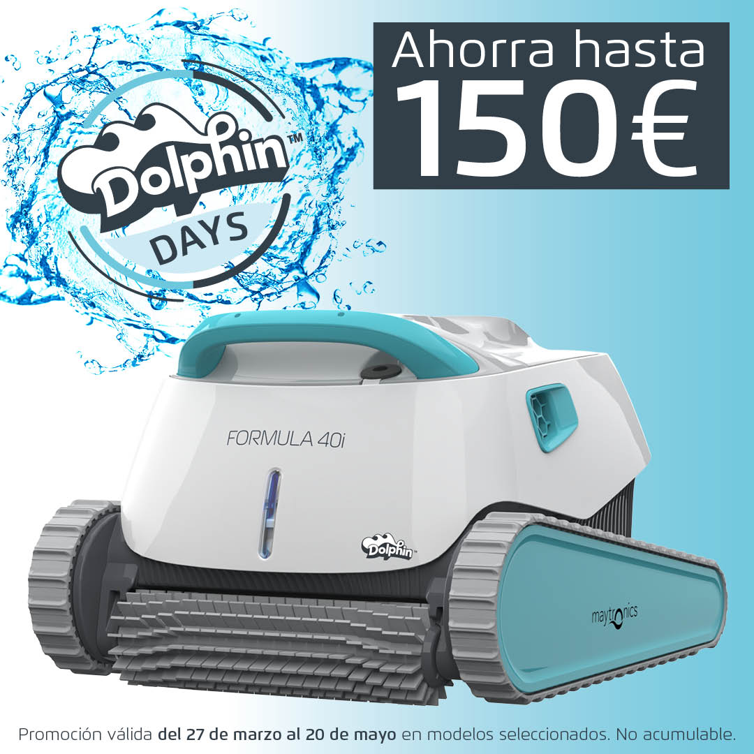 poolaria's tweet photo. 🐬 ¡Regresan los DOLPHIN DAYS a Poolaria! 🌊 Ahorra hasta 150 € en limpiafondos Dolphin y disfruta de una piscina impecable sin esfuerzo. 🏊‍♂️💦 Descubre nuestra selección exclusiva: https://t.co/U8ygImbXFV 📅 Del 27 de marzo al 20 de mayo #Poolaria #DolphinDays #Maytronics https://t.co/xTeSOaL0RK