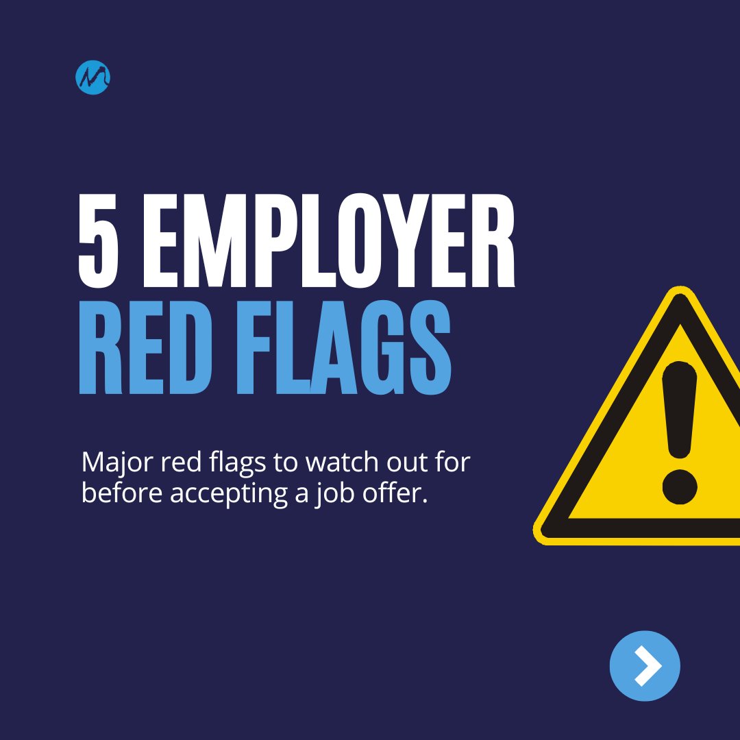 🚩 5 major red flags to watch out for before accepting a job ⚠️
instagram.com/mars_recruitme…
#culture #interview #jobseeking