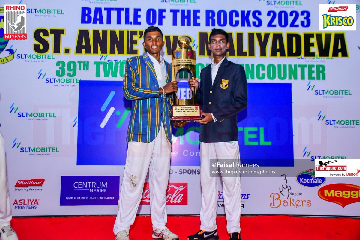 ThePapareSports's tweet photo. Maliyadeva College vs St. Anne’s College | 39th Battle of the Rocks – Day 2

Coverage Powered by Maliban Biscuits Krisco and Rhino Roofing  
 
#MarchMadness #BattleoftheRocks https://t.co/sfMn0wD3NW