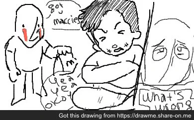 Whoever is making their own comic in my doodlebox I eagerly await more 🧍‍♂️ 