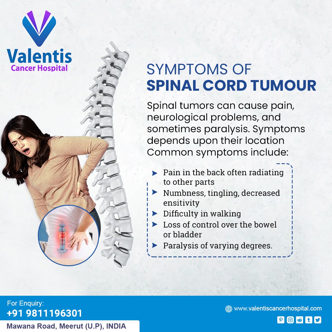 valentishospit1's tweet image. SYMPTOMS OF SPINAL CORD TUMOR
Spinal Tumors Can Cause Pain, Neurological Problem, And Sometimes Paralysis. Symptoms Depends Upon Their Location Common Symptoms Include:
valentiscancerhospital.com/spinal-tumours…
Call us - 7599201717
#spinalcordtumor #tumor #spinalcordtumortreatment #tumor