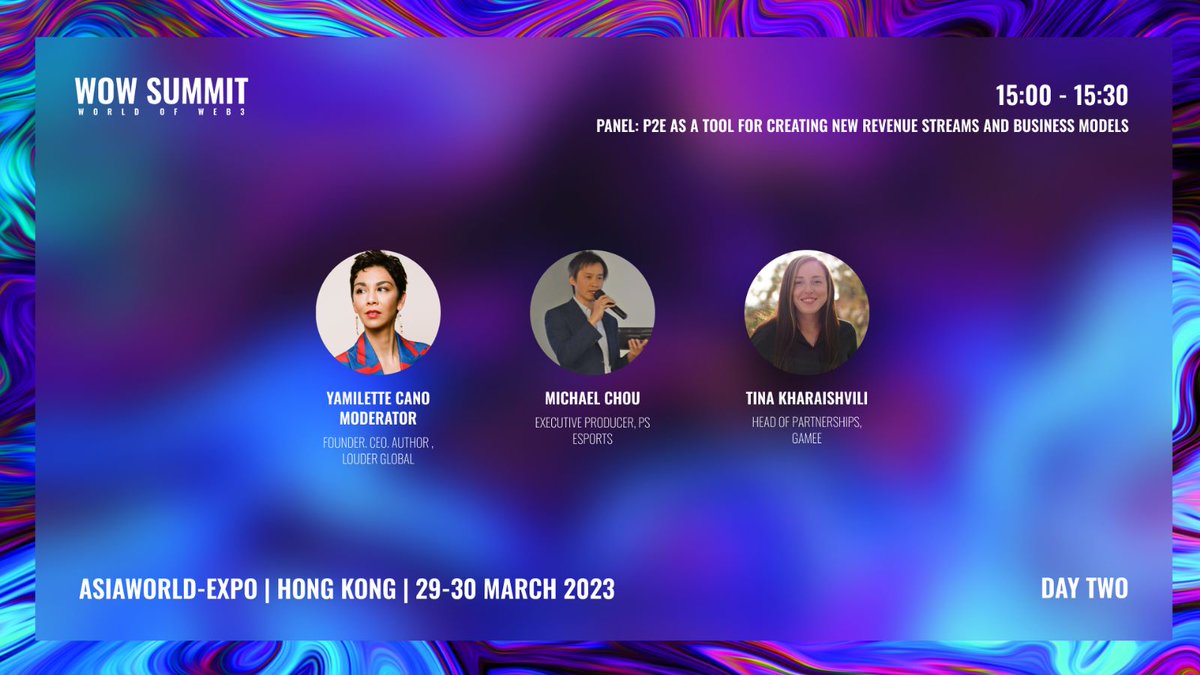 Tina8verse's tweet photo. Looking forward to our panel at @WOWsummitWorld !! @LOUDERGlobal 🤩 #wowsummit #hongkong https://t.co/ZtAIXUdYOa