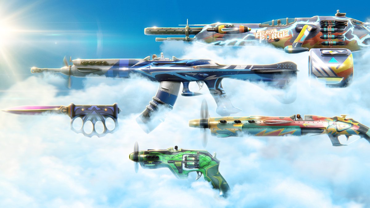 ElementalBore's tweet photo. Who needs wings when you have the new Altitude skin set in Valorant? These skins have me feeling like I'm soaring above the competition with their sleek design and smooth animations. Time to reach new heights and dominate the game. #Valorant https://t.co/BUQZ3P1RfJ
