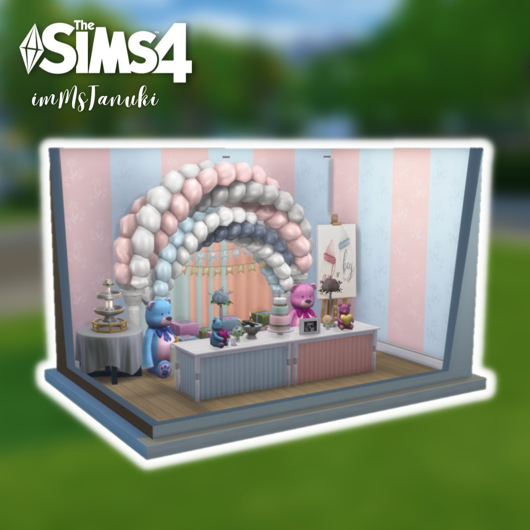 imMsTanuki's tweet photo. Hi all!
@TheSims 4 Growing Together is HERE and I made a baby reveal room deco for my sims! 
Can you guess the baby is girl or boy?

Watch here:
https://t.co/KFAGIOu2tj
https://t.co/gwUyLYZ2vY

Hope you will like it!
Gallery ID: imMsTanuki

#thesims4 #ShowUsYourBuilds #imMsTanuki https://t.co/FEE0xDWTpE