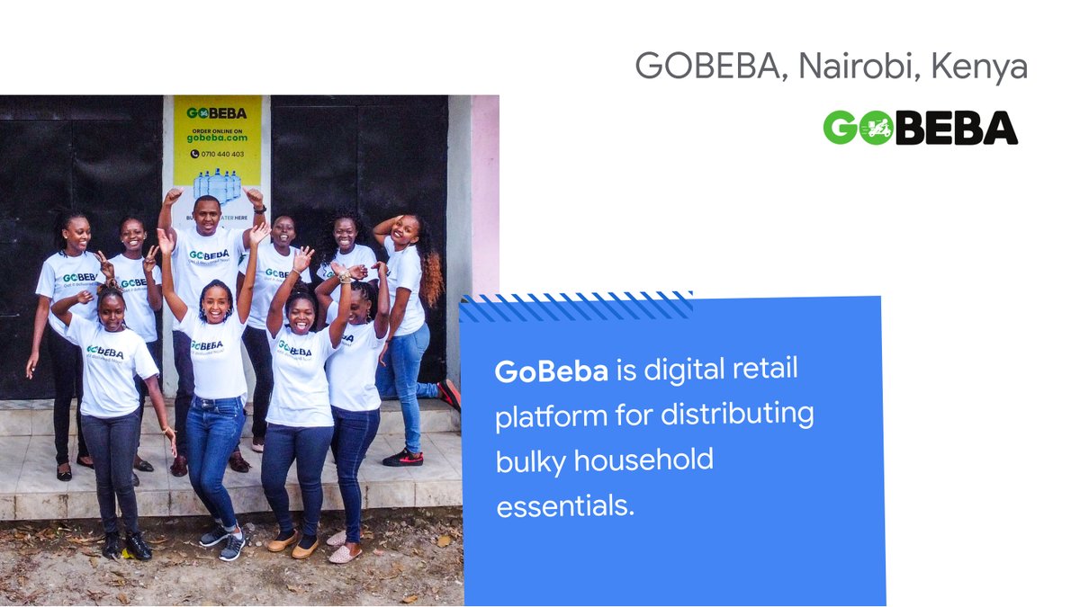 📦🚚 @gobeba1 is an on-demand retail platform that serves households and businesses. #WomenFounders 
gobeba.com