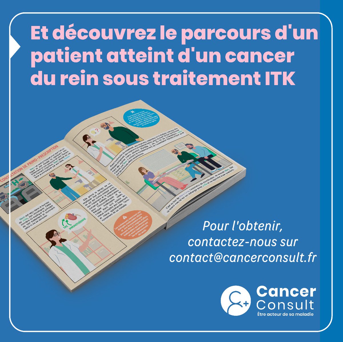 [#CancerConsult]

Découvrez la nouvelle BD NetCancer, elle raconte l'histoire de Marc, un patient atteint d'un cancer du rein. Pour la recevoir, contactez nous sur contact@cancerconsult.fr 

#2emeavis #marsbleu #sante #cancer #bienveillance #international #patient #diagnosis #BD