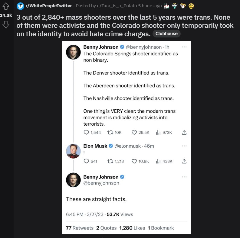 Imposter_Edits's tweet photo. Just ran across this on reddit, others have said the same. the colorado shooter just used his identity to avoid hate crime charges.. https://t.co/K6Ezni3MfD