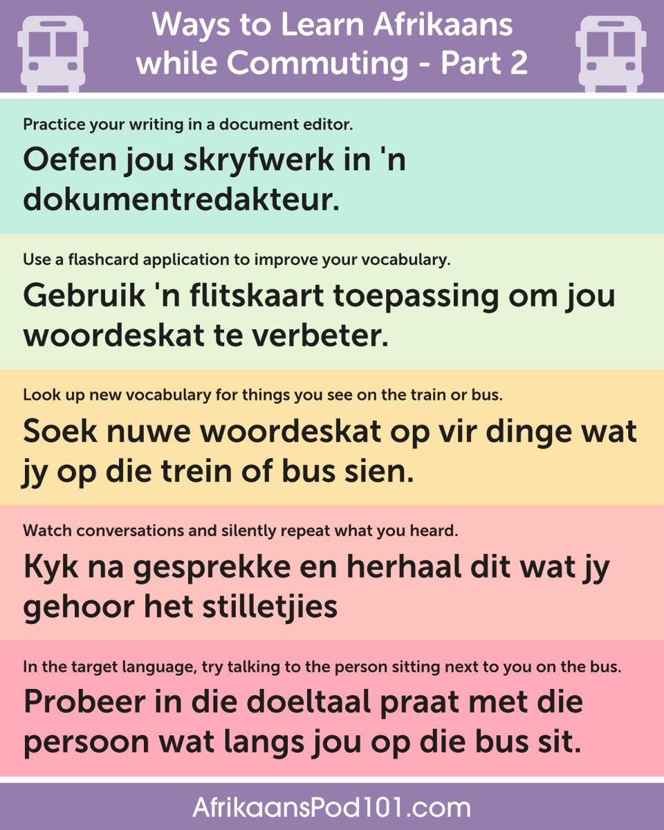 Learn Afrikaans