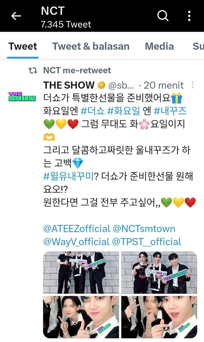 nctzenbase's tweet photo. Mari beri tepuk tangan untuk admin Twitter NCT 👏👏👏
🫶 https://t.co/vDlm6WuCvH