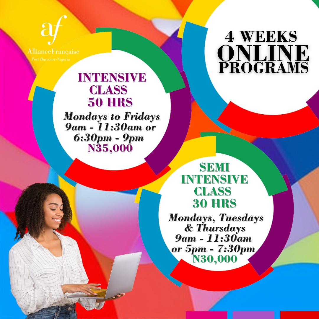 alliancefphc's tweet photo. Join the 300M Francophone community! Our French programs fit your style - VIP 90hr, Intensive 60hr, Semi-Intensive 30hr, Conversations, Online. Learn for growth or career, connect globally! Prices from N21k, limited slots. See you in class! 🇫🇷🎉 https://t.co/ZkyO2XEB6a