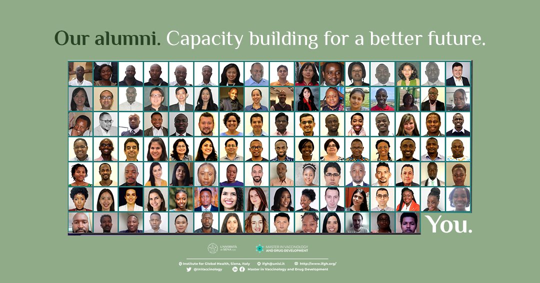 InVaccinology's tweet photo. 🔹Our alumni have taken up a range of key roles in their own countries; applying expertise learned at the University of Siena where it is needed most.
For more information visit our website 🌐 https://t.co/m4bGohTX8m
#MasterInVaccinology #UniversityOfSiena #IFGH #Siena https://t.co/LWZsbBTsk4
