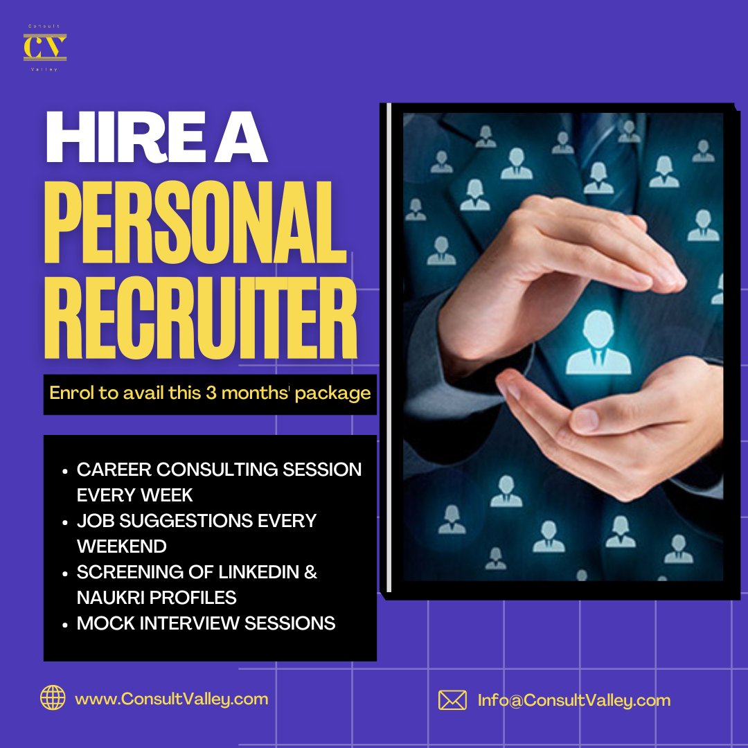 consult_valley's tweet photo. We guarantee you positive results from this service. You can request for a refund after three months, if you don’t get any benefits from it.
https://t.co/QZIanICVXe
#jobs #jobconsulting #hire #personal #recruiter #linkedin #naukri #jobportals #interviews #training #resume https://t.co/Pu9q22tBOL