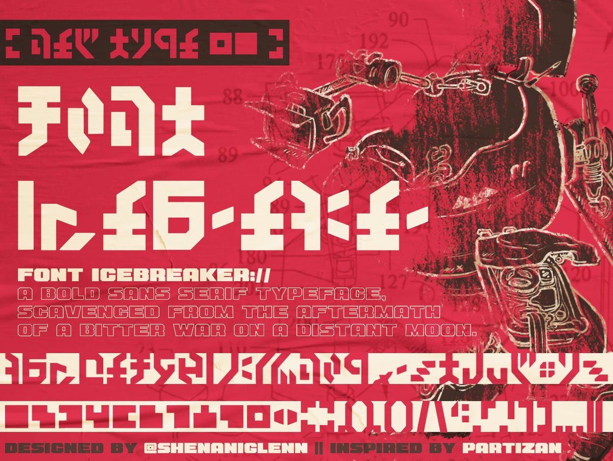 A new typeface for a new Millennium.

Download FONT ICEBREAKER here: dropbox.com/s/n7f2cnrlvs9m…
#friendsatthetable #PARTIZAN