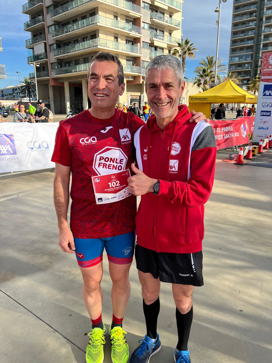 Un año más #carrerasponlefreno permitiendo que haciendo lo que te gusta puedas ayudar a salvar vidas, disfrutar de la familia y tener el premio de poder saludar a tu ídolo <a href="/maratonfiz/">martin</a> Proud to be <a href="/AXA/">AXA</a>