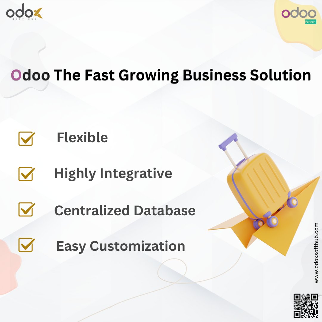 Odoxsofthub's tweet photo. Odoo is widely regarded as the fastest-growing software solution due to its comprehensive range of business management applications, user-friendly interface, and flexibility to adapt to the changing needs of businesses. 

#odox #teamodox #outsourcing  #growing #solution https://t.co/zvqrO8iOpI