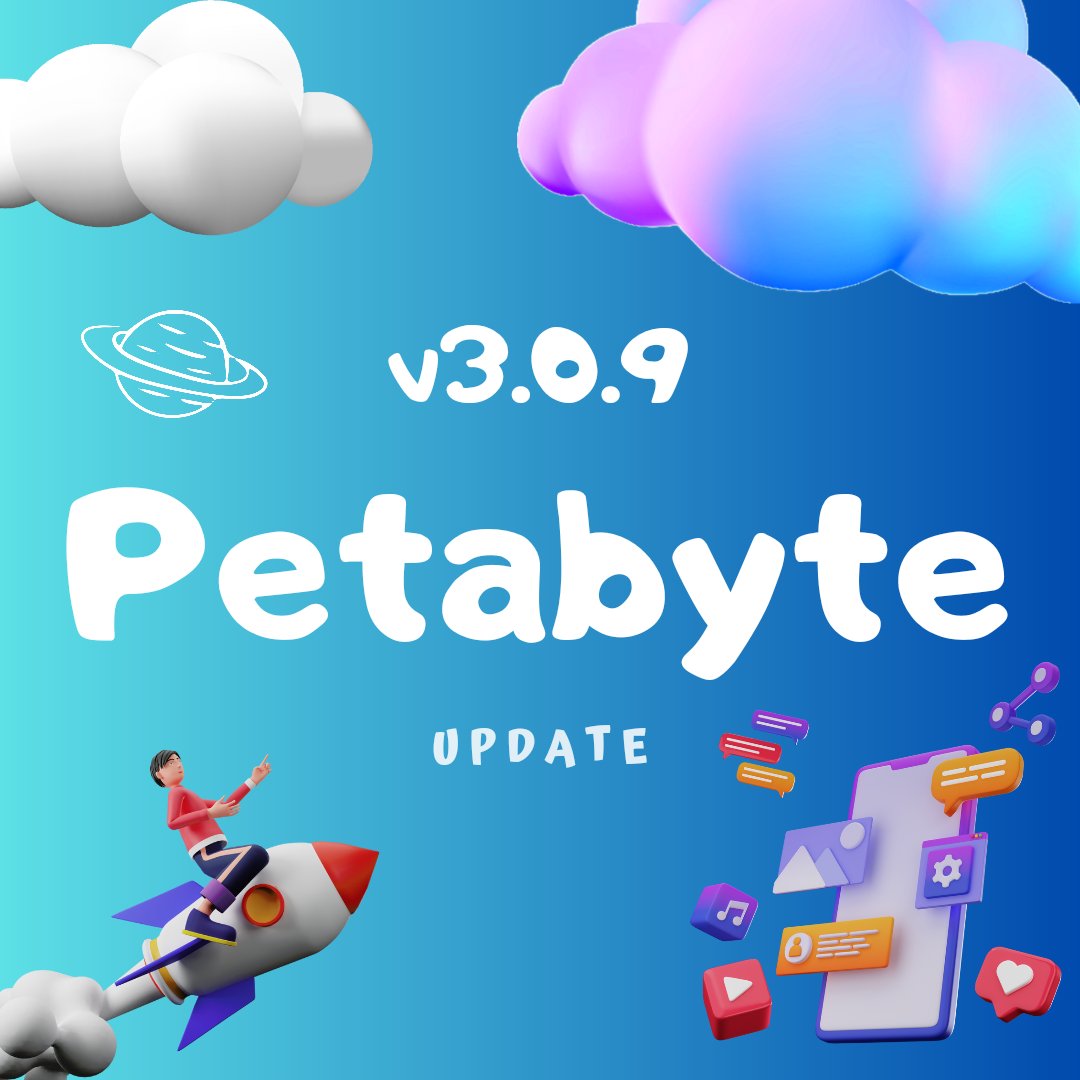 linkspreed's tweet photo. 💾 Upgrade to Petabyte version 3.0.9 and experience the ultimate in cloud storage technology! With lightning-fast speeds and unbeatable security, your data has never been safer! 🔒 #Petabyte #CloudUpdate #DataStorage https://t.co/MYcYxAFTbc