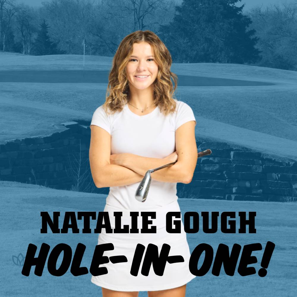 Oklahoma City University's Natalie Gough buried a hole-in-one at the par-3, 134-yard No. 4 hole at Gaillardia Country Club on Monday during round 1 of the Kyle Blaser Invitational, hitting the ball 10 feet to the right of the hole, where it rolled in! #OCUwg #thisisOCU #holeinone