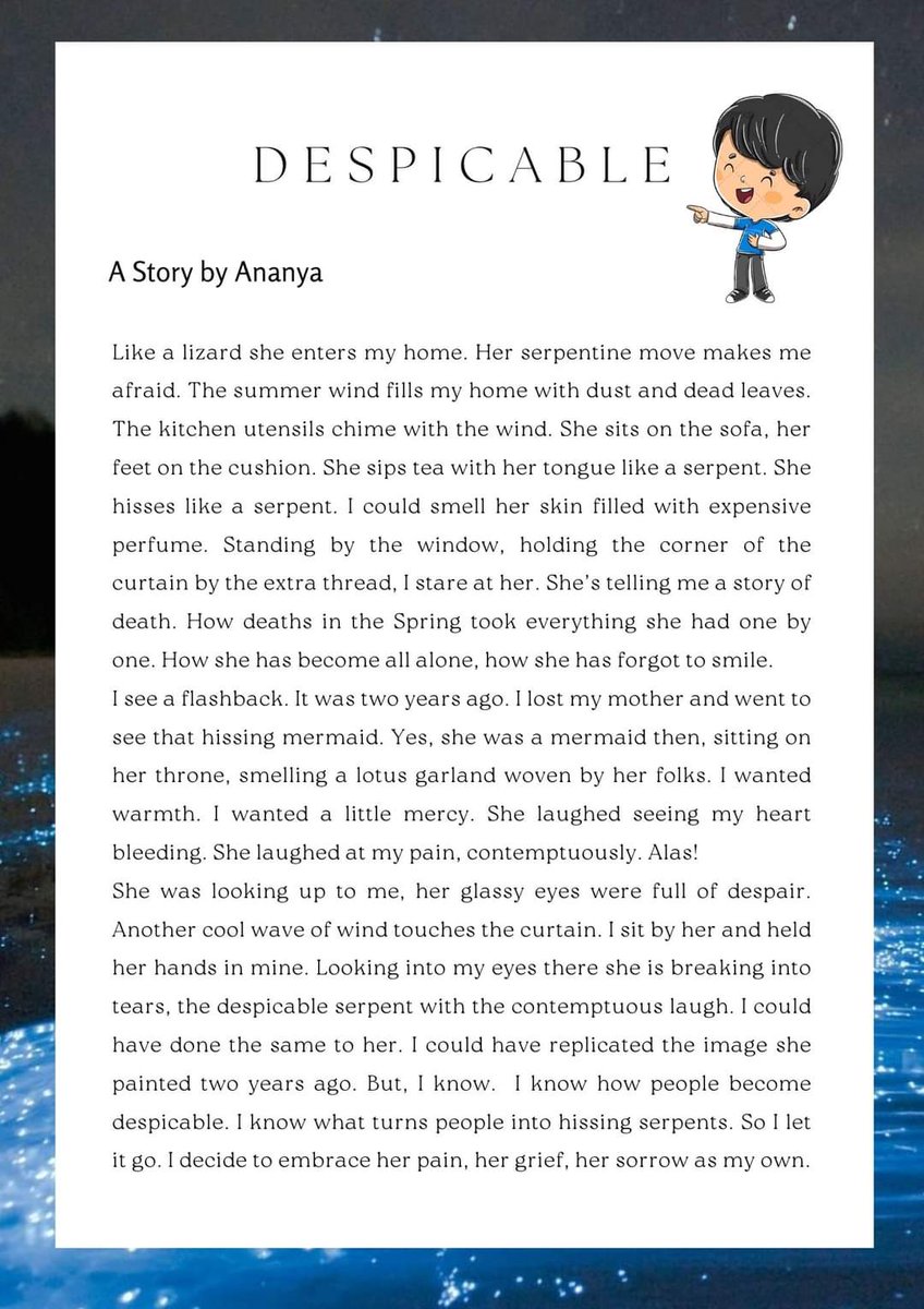 edgeoflyf's tweet photo. Hope this story is not despicable☺️

#amwritingfiction #writersoftwitter #writerscommunity https://t.co/WF1XVcuE3T