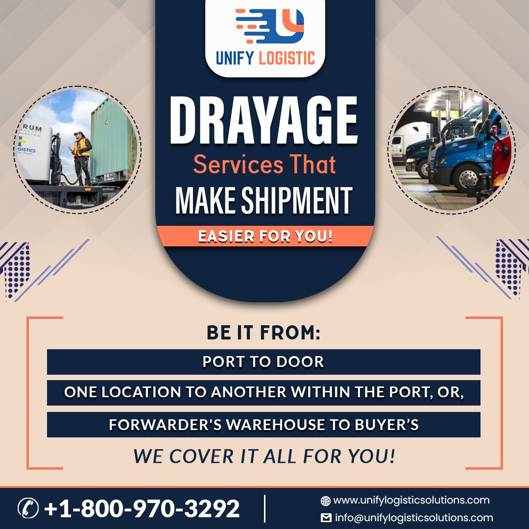 LogisticUnify's tweet photo. Looking for a reliable drayage shipment provider?
We are right here to be of valuable service to you!
:
Contact us now for safe and fast deliveries: +1-800-970-3292
Visit: - https://t.co/3zB9PlaTp7
:
#unifylogisticssolutions #export #pullingtrailer #transportation #cargo https://t.co/CYHjD08rvu
