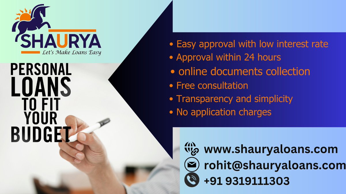 ShauryaLoans's tweet photo. Looking for a way to finance your dreams or unexpected expenses? Shaurya loans offers personal loans  with competitive interest rates and flexible repayment terms, so you can choose the loan that fits your needs and budget.
 #PERSONAL_LOAN  #Home_Loan   #homeloans #loanservices https://t.co/mIdD41fMcY